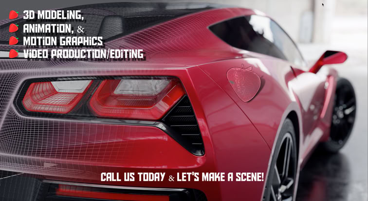 Berry Creative 3d Corvette